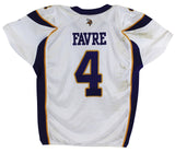 Vikings Brett Favre 2009 Game Used White Reebok Road Jersey Photo Matched