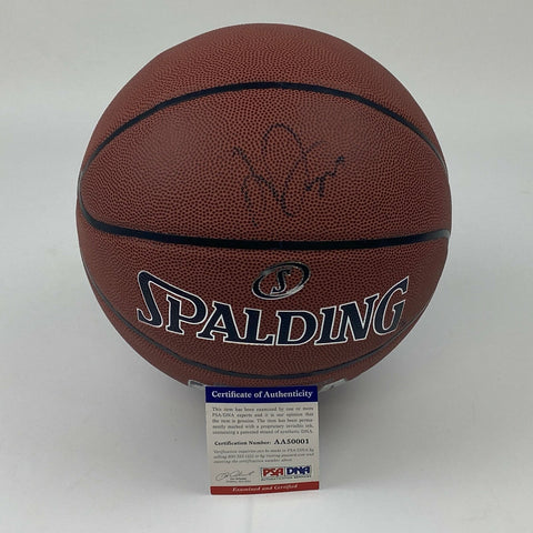 Autographed/Signed Anthony Davis Los Angeles Lakers FS Basketball PSA/DNA COA