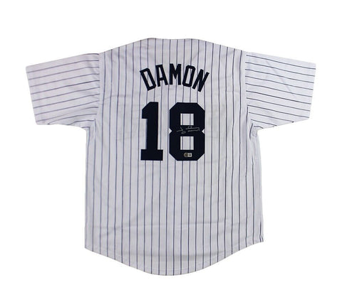 Johnny Damon Signed New York Custom White Jersey