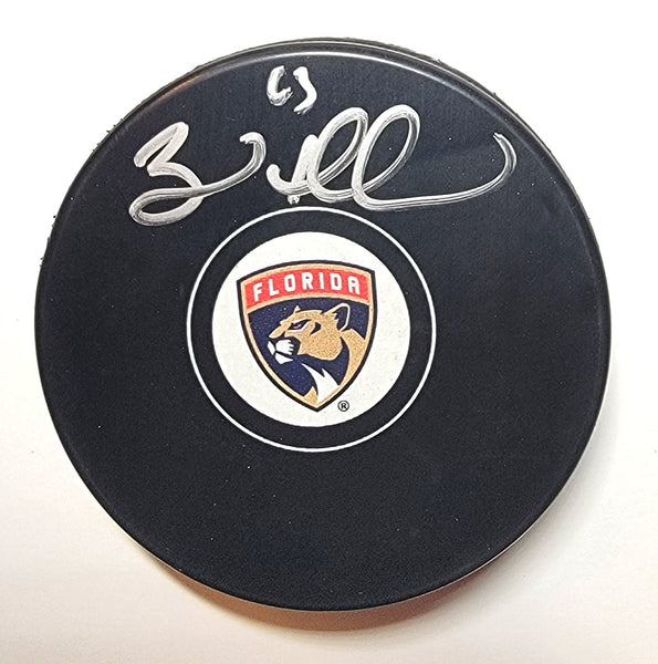Brad Marchand Autographed Florida Panthers Logo Hockey Puck Beckett Witnessed