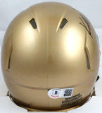 Kyren Williams Autographed Notre Dame Speed Mini Helmet-Beckett W Hologram