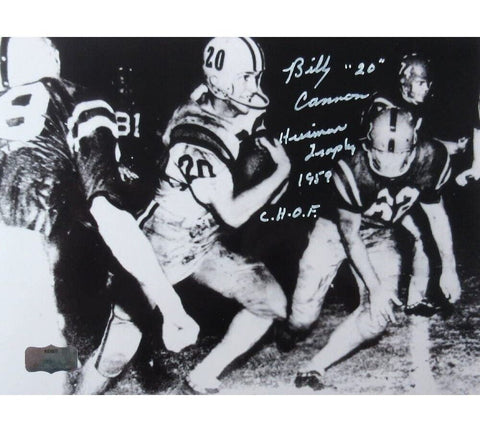 Billy Cannon Signed LSU Tigers Unframed 8x10 B&W NCAA Photo - Halloween with "He