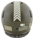 Cowboys Tony Dorsett Signed Salute To Service F/S Speed Proline Helmet BAS Wit