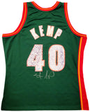 SONICS SHAWN KEMP AUTOGRAPHED GREEN AUTH M & N JERSEY NBA TOP 75 XL MCS 203427