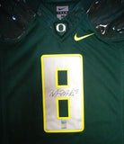 OREGON DUCKS MARCUS MARIOTA AUTOGRAPHED GREEN NIKE JERSEY SIZE M MM HOLO 89856