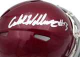 Caleb Williams Autographed USC Speed Mini Helmet (Smudged) Fanatics GD53524563