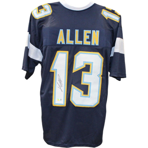 Keenan Allen Autographed/Signed Navy Pro Style Jersey Beckett 45978