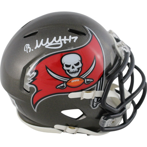 Bucky Irving Autographed/Signed Tampa Bay Buccaneers Mini Helmet Beckett 49115