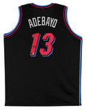 Bam Adebayo Authentic Signed Black Miami Vice Pro Style Jersey BAS Witnessed