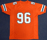 MIAMI HURRICANES CORTEZ KENNEDY AUTOGRAPHED ORANGE JERSEY BECKETT BAS 131530