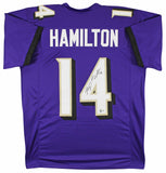 Kyle Hamilton Authentic Signed Purple Pro Style Jersey BAS Witnessed 2