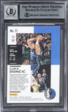 Mavs Luka Doncic Signed 2018 Panini Chronicles #71 Rookie Card Auto 10! BAS Slab