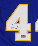 Jerry West Signed West Virginia Navy Blue Custom Jersey