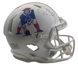 Tom Brady Autographed Patriots Throwback Authentic Speed Helmet Fanatics