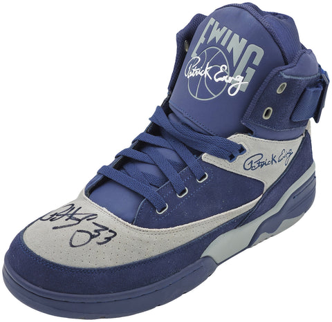 PATRICK EWING AUTOGRAPHED ATHLETICS SHOE HOYAS SIZE 13 W/ BOX BECKETT 236555