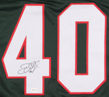 Devan Dubnyk Signed Minnesota Wild Jersey (TSE COA) 14th overall 2004 NHL Draft