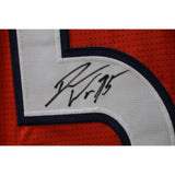 Derek Wolfe Autographed/Signed Pro Style XL Orange Jersey Beckett 45063