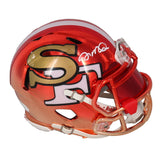 Joe Montana Autographed San Francisco 49ers AMP Custom Chrome Mini Helmet JSA