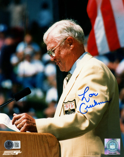 Lou Creekmur Autographed Detroit Lions 8x10 Photo Beckett 45754