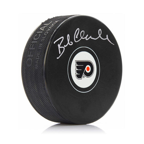 Bob Clarke Autographed Signed Philadelphia Flyers Hockey Logo Puck JSA PSA