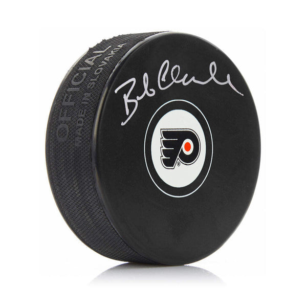 Bob Clarke Autographed Signed Philadelphia Flyers Hockey Logo Puck JSA PSA