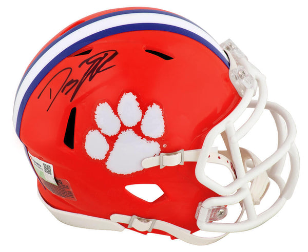 DJ Uiagalelei Signed Clemson Tigers Riddell Speed Mini Helmet - (Fanatics COA)