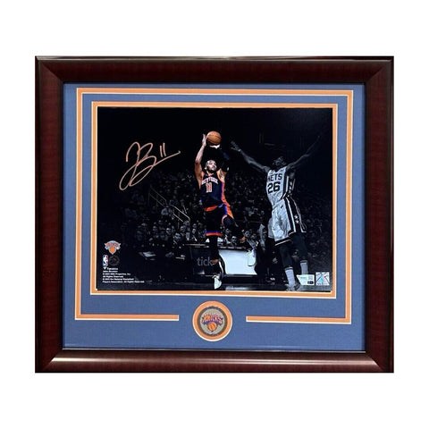 Jalen Brunson Signed 11x14 Framed Spotlight Photo NY Knicks Mint Auto Fanatics