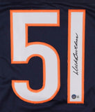 Dick Butkus Signed Chicago Bear Jersey (Beckett) 8xPro Bowl 1965-1972 Linebacker