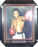 Muhammad Ali Autographed Framed 16x20 Photo "The Greatest" PSA/DNA COA 129208