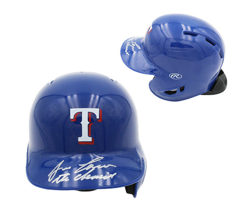 Jose Canseco Signed Texas Rangers Rawlings Current MLB Mini Helmet w- "The Chemi