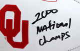 Roy Williams Autographed Oklahoma Sooners Logo Football w/Ntl. Champs-BAW Holo