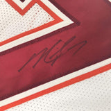 Autographed/Signed MICHAEL MIKE VICK Virginia Tech White College Jersey JSA COA