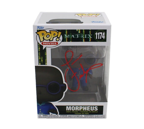 Laurence Fishburne Signed Matrix Morpheus #1174 Funko Pop - Red Ink