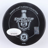 Mikhail Sergachev Signed Tampa Bay Lightning 2021 Stanley Cup Champs Puck (JSA)