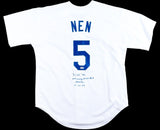 Dick Nen Signed L.A. Dodgers Jersey "9th Inning Pinch-Bat Home Run" (PSA COA)