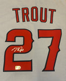 Mike Trout Autographed Los Angeles Baseball Signed Gray Jersey MLB Authenticated