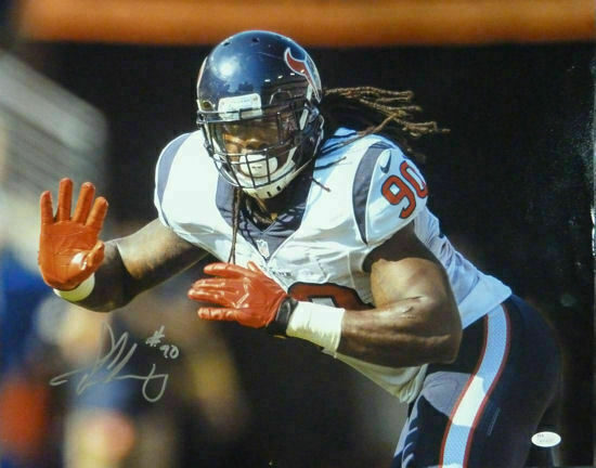 Jadeveon Clowney Autographed/Signed Houston Texans 16x20 Photo JSA 10879