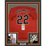 FRAMED Autographed/Signed JIM PALMER 33x42 Baltimore Orange Jersey JSA COA Auto