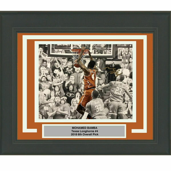 FRAMED Autographed/Signed MOHAMED MO BAMBA Texas Longhorns 16x20 Photo JSA COA 2