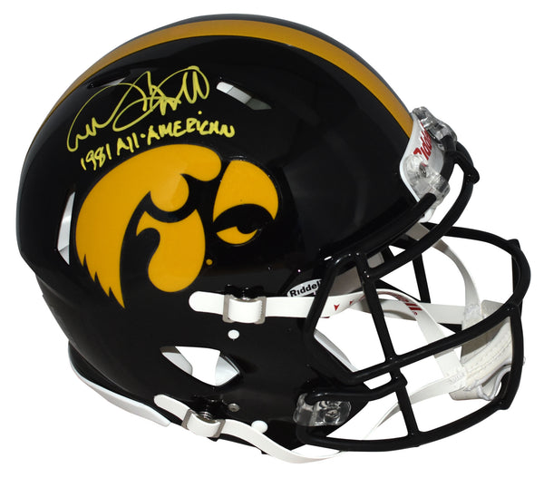 ANDRE TIPPETT AUTOGRAPHED IOWA HAWKEYES AUTHENTIC SPEED HELMET BECKETT