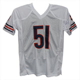 Dick Butkus Autographed/Signed Pro Style White XL Jersey Beckett 38419