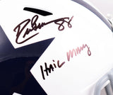 Drew Pearson Roger Staubach Signed Cowboys F/S 60-63 Speed Helmet-Beckett W Holo