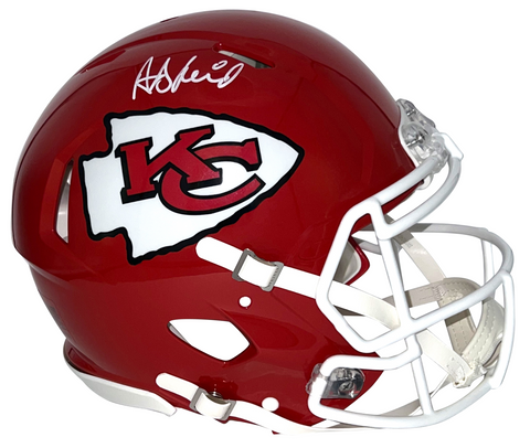 ANDY REID SIGNED KANSAS CITY CHIEFS FULL SIZE AUTHENTIC SPEED HELMET BECKETT