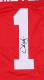 Urban Meyer Signed Ohio State Buckeyes Jersey (JSA) Coach 2014 National Champs