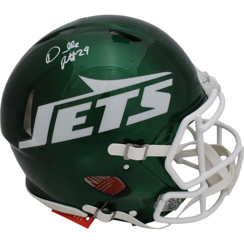 Darrelle Revis Autographed/Signed New York Jets Authentic Helmet Beckett 48032