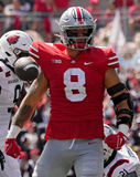 Cade Stover Signed Ohio State Buckeyes Jersey (Beckett) Houston Texans Tight End