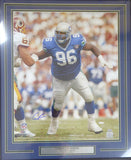 CORTEZ KENNEDY AUTOGRAPHED SIGNED FRAMED 16X20 PHOTO SEAHAWKS MCS HOLO 123741