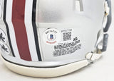 EMEKA EGBUKA AUTOGRAPHED OHIO STATE SILVER MINI HELMET BECKETT WITNESS 216622