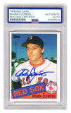 Roger Clemens Signed Red Sox 1985 Topps Rookie Baseball Card #181 - (PSA)