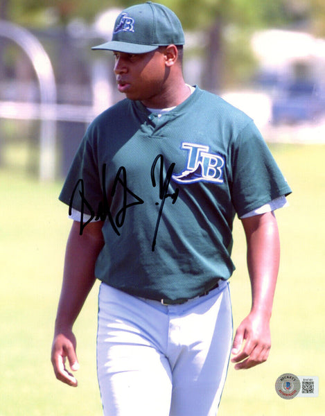 BJ Upton Autographed/Signed Tampa Bay Rays 8x10 Photo Beckett 46292